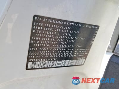 Zdjęcie 13 z 13 samochodu: 2020 VOLKSWAGEN TIGUAN SE VIN:3VV3B7AX6LM046785 - miniatura
