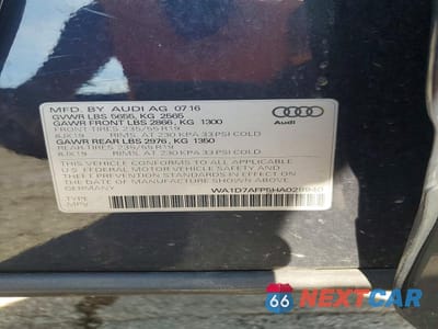 Zdjęcie 13 z 13 samochodu: 2017 AUDI Q5 PREMIUM PLUS S-LINE VIN:WA1D7AFP5HA029940 - miniatura