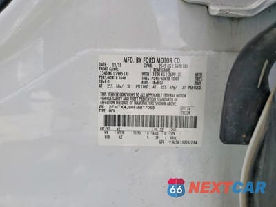 Zdjęcie 13 z 13 samochodu: 2015 FORD EDGE SEL VIN:2FMTK4J80FBB17065 - miniatura