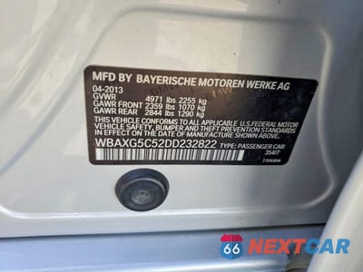 Zdjęcie 13 z 13 samochodu: 2013 BMW 528 I VIN:WBAXG5C52DD232822 - miniatura