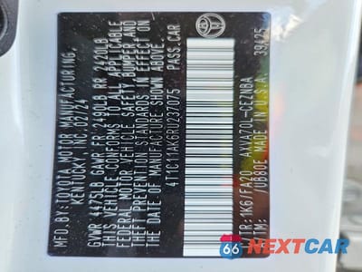 Zdjęcie 13 z 13 samochodu: 2024 TOYOTA CAMRY LE VIN:4T1C11AK6RU237075 - miniatura