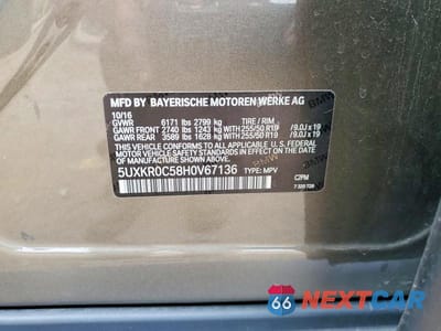 Zdjęcie 13 z 13 samochodu: 2017 BMW X5 XDRIVE35I VIN:5UXKR0C58H0V67136 - miniatura