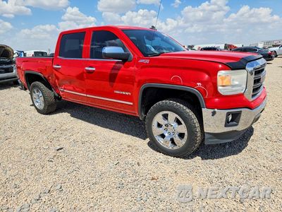 Czwarte zdjęcie samochodu z boku: 2015 GMC SIERRA K1500 SLT VIN:3GTU2VEC8FG342375 - miniatura