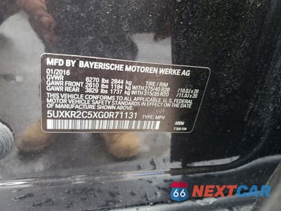 Zdjęcie 14 z 14 samochodu: 2016 BMW X5 SDRIVE35I VIN:5UXKR2C5XG0R71131 - miniatura