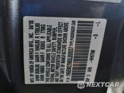 Zdjęcie 12 z 12 samochodu: 2005 HONDA CIVIC EX VIN:1HGEM22965L050037 - miniatura