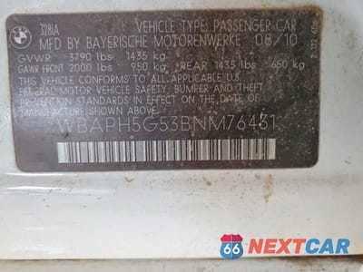 Zdjęcie 12 z 12 samochodu: 2011 BMW 328 I SULEV VIN:WBAPH5G53BNM76431 - miniatura