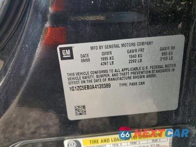 Zdjęcie 12 z 12 samochodu: 2010 CHEVROLET MALIBU 1LT VIN:1G1ZC5EB0A4128389 - miniatura