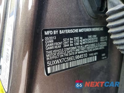 Zdjęcie 13 z 13 samochodu: 2014 BMW X3 XDRIVE35I VIN:5UXWX7C56EL984510 - miniatura