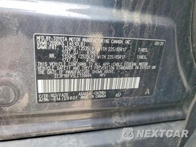 Zdjęcie 13 z 13 samochodu: 2020 TOYOTA RAV4 XLE VIN:2T3P1RFV5LC139884 - miniatura