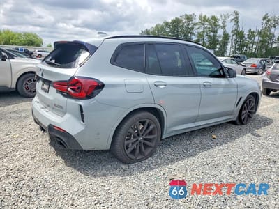 Trzecie zdjęcie samochodu z tyłu: 2022 BMW X3 M40I VIN:5UX83DP00N9L53427 - miniatura