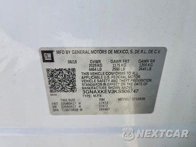 Zdjęcie 25 z 26 samochodu: 2019 CHEVROLET EQUINOX LT VIN:3GNAXKEV3KS506747 - miniatura