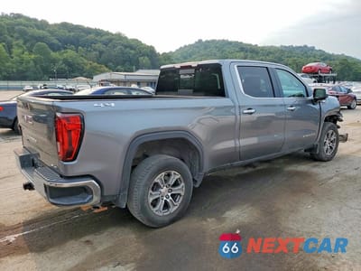 Trzecie zdjęcie samochodu z tyłu: 2021 GMC SIERRA K1500 SLT VIN:3GTU9DET9MG266104 - miniatura