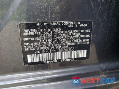 Zdjęcie 12 z 12 samochodu: 2021 SUBARU CROSSTREK SPORT VIN:JF2GTHRC5MH244866 - miniatura