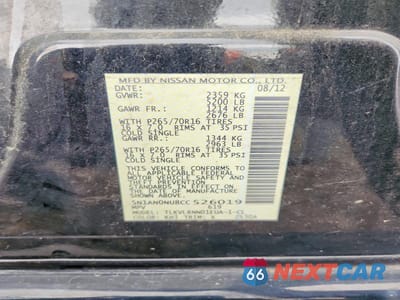 Zdjęcie 14 z 14 samochodu: 2012 NISSAN XTERRA X VIN:5N1AN0NU8CC526019 - miniatura