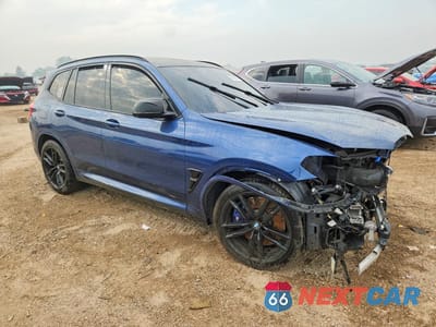 Czwarte zdjęcie samochodu z boku: 2021 BMW X3 M COMPETITION VIN:5YMTS0C07M9F20694 - miniatura