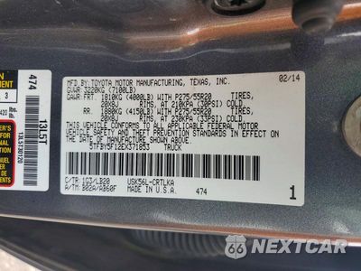 Zdjęcie 12 z 12 samochodu: 2014 TOYOTA TUNDRA DOUBLE CAB LIMITED VIN:5TFBY5F12EX371853 - miniatura