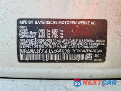 Zdjęcie 12 z 12 samochodu: 2018 BMW 320 XI VIN:WBA8A3C54JA499628 - miniatura