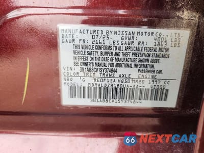 Zdjęcie 12 z 12 samochodu: 2025 NISSAN SENTRA SV VIN:3N1AB8CV1SY374844 - miniatura