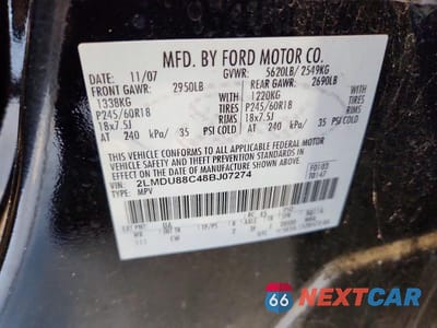 Zdjęcie 13 z 13 samochodu: 2008 LINCOLN MKX VIN:2LMDU88C48BJ07274 - miniatura