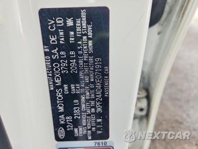 Zdjęcie 13 z 13 samochodu: 2019 KIA FORTE LXS VIN:3KPF24AD4KE071919 - miniatura