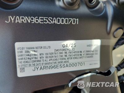 Zdjęcie 9 z 9 samochodu: 2025 YAMAHA MTM890 VIN:JYARN96E5SA000701 - miniatura
