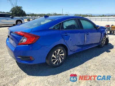 Trzecie zdjęcie samochodu z tyłu: 2017 HONDA CIVIC EX VIN:19XFC2F74HE228748 - miniatura