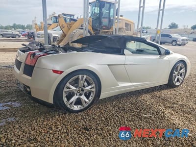 Trzecie zdjęcie samochodu z tyłu: 2007 LAMBORGHINI GALLARDO SPYDER VIN:ZHWGU22T17LA04972 - miniatura