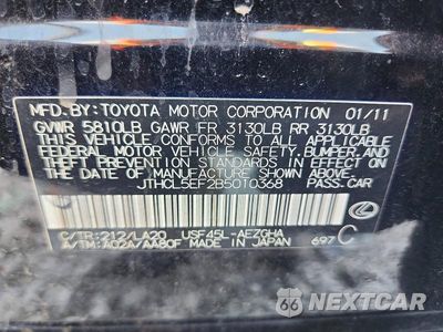 Zdjęcie 13 z 13 samochodu: 2011 LEXUS LS 460 VIN:JTHCL5EF2B5010368 - miniatura