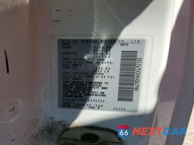 Zdjęcie 13 z 13 samochodu: 2014 NISSAN NV200 S VIN:3N6CM0KN4EK695722 - miniatura