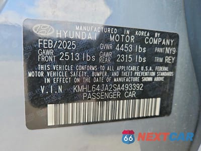 Zdjęcie 13 z 13 samochodu: 2025 HYUNDAI SONATA SEL VIN:KMHL64JA2SA493392 - miniatura