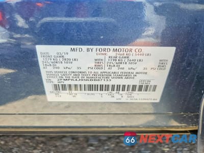 Zdjęcie 13 z 13 samochodu: 2019 FORD EDGE SEL VIN:2FMPK4J95KBB87133 - miniatura
