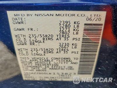 Zdjęcie 14 z 14 samochodu: 2020 NISSAN MURANO PLATINUM VIN:5N1AZ2DS0LN153823 - miniatura