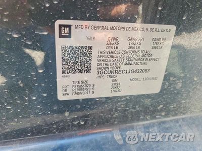 Zdjęcie 12 z 12 samochodu: 2018 CHEVROLET SILVERADO K1500 LT VIN:3GCUKREC1JG432063 - miniatura