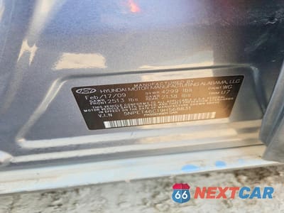 Zdjęcie 13 z 13 samochodu: 2009 HYUNDAI SONATA GLS VIN:5NPET46C19H568831 - miniatura