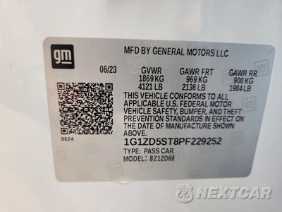 Zdjęcie 12 z 12 samochodu: 2023 CHEVROLET MALIBU LT VIN:1G1ZD5ST8PF229252 - miniatura