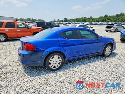 Trzecie zdjęcie samochodu z tyłu: 2013 DODGE AVENGER SE VIN:1C3CDZAB8DN682757 - miniatura