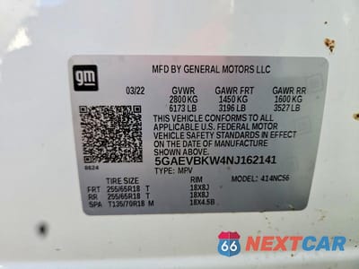 Zdjęcie 13 z 13 samochodu: 2022 BUICK ENCLAVE PREMIUM VIN:5GAEVBKW4NJ162141 - miniatura