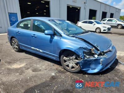 Czwarte zdjęcie samochodu z boku: 2008 HONDA CIVIC LX VIN:1HGFA16588L092857 - miniatura