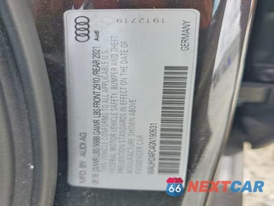 Zdjęcie 12 z 12 samochodu: 2016 AUDI S6 PRESTIGE VIN:WAUH2AFC4GN190531 - miniatura