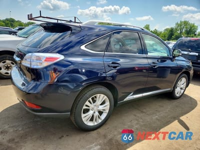 Trzecie zdjęcie samochodu z tyłu: 2010 LEXUS RX 450H VIN:JTJBC1BA2A2027425 - miniatura