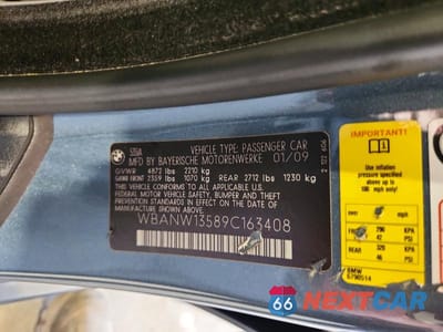Zdjęcie 12 z 12 samochodu: 2009 BMW 535 I VIN:WBANW13589C163408 - miniatura