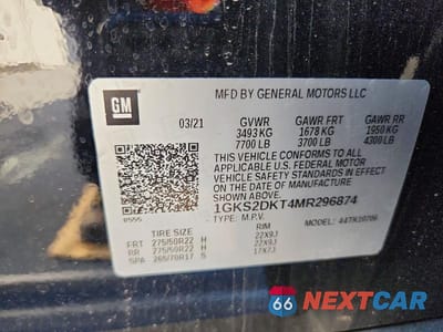 Zdjęcie 14 z 14 samochodu: 2021 GMC YUKON DENALI VIN:1GKS2DKT4MR296874 - miniatura