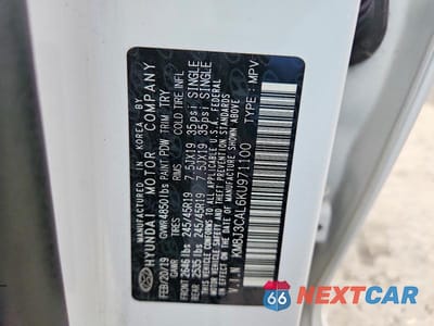 Zdjęcie 13 z 13 samochodu: 2019 HYUNDAI TUCSON NIGHT VIN:KM8J3CAL6KU971100 - miniatura