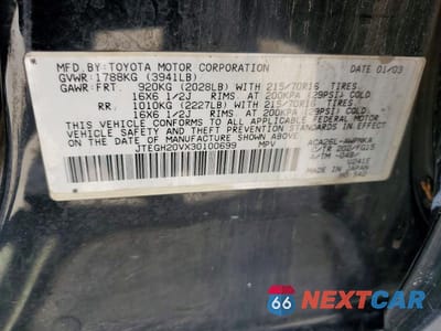 Zdjęcie 13 z 13 samochodu: 2003 TOYOTA RAV4 BASE VIN:JTEGH20VX30100699 - miniatura