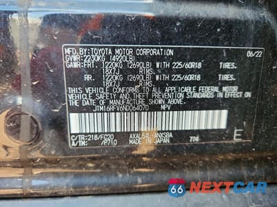 Zdjęcie 13 z 13 samochodu: 2022 TOYOTA RAV4 SE VIN:JTM16RFV6ND064070 - miniatura