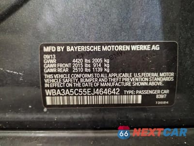 Zdjęcie 12 z 12 samochodu: 2014 BMW 328 I VIN:WBA3A5C55EJ464642 - miniatura