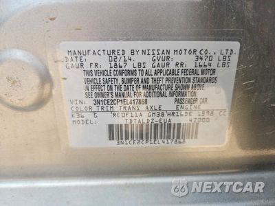 Zdjęcie 13 z 13 samochodu: 2014 NISSAN VERSA NOTE SV VIN:3N1CE2CP1EL417868 - miniatura