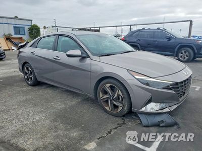 Czwarte zdjęcie samochodu z boku: 2021 HYUNDAI ELANTRA SEL VIN:KMHLN4AG5MU101224 - miniatura