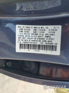 Zdjęcie 12 z 12 samochodu: 2015 HONDA ACCORD LX VIN:1HGCR2F37FA189475 - miniatura