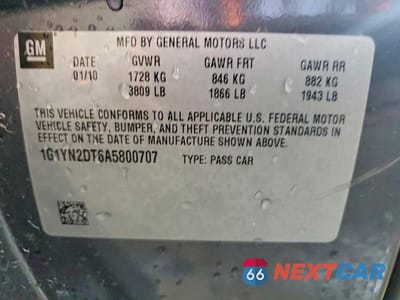 Zdjęcie 13 z 13 samochodu: 2010 CHEVROLET CORVETTE ZR-1 VIN:1G1YN2DT6A5800707 - miniatura